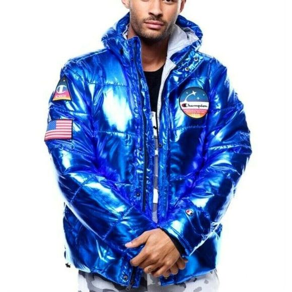 champion nasa jacket red